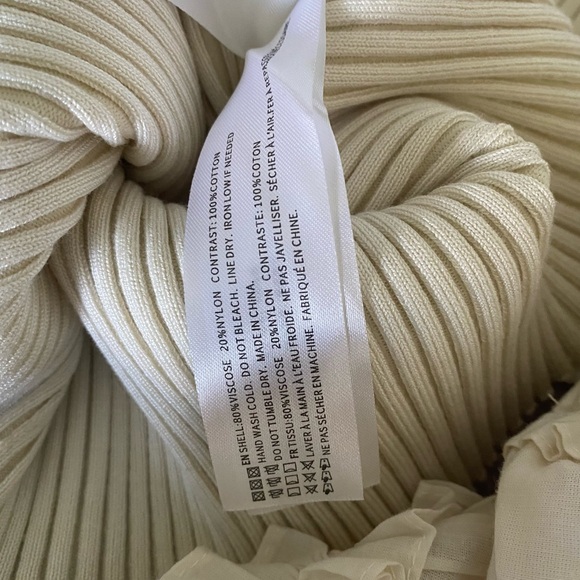 En Saison Lucille Mixed Media Ruffle Poplin Sleeve Blouse - Picture 11 of 16